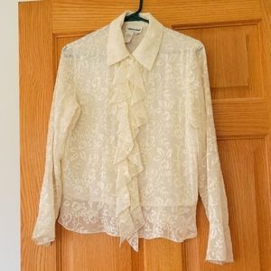 Cream Lace Blouse